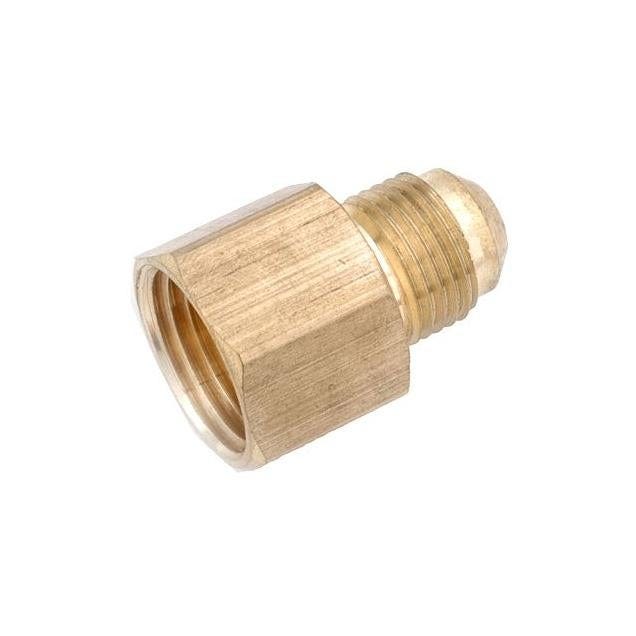 Anderson Metals 5/8 In. x 3/4 In. FIP Brass Flare Connector Anderson Metals 5/8 In. x 3/4 In. FIP Brass Flare Connector