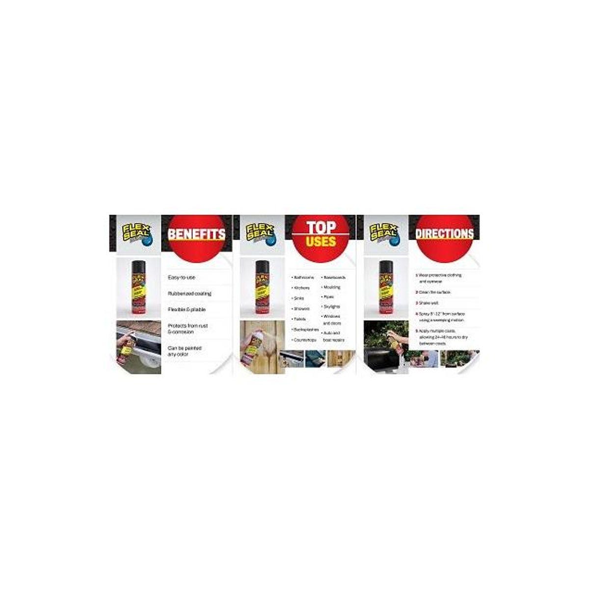 FLEX SEAL MAX 17 Oz. Black Rubber Sealant - photo 4