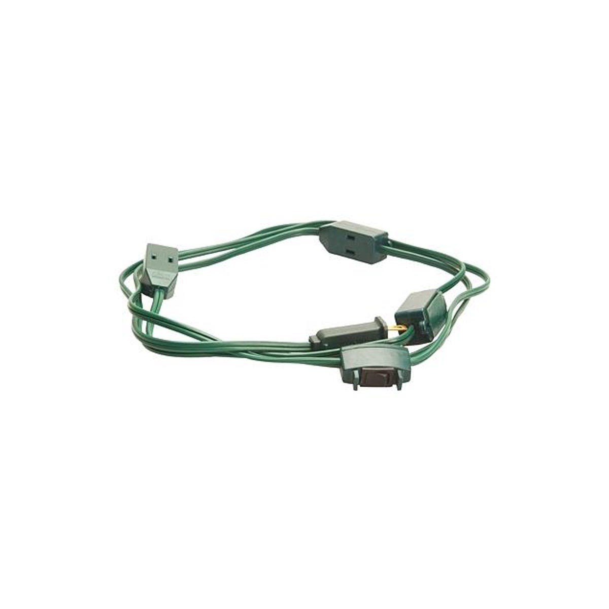 Master Electrician 9 Ft. 18/2 Green 9-Outlet Christmas Tree Cube Tap Extension Cord