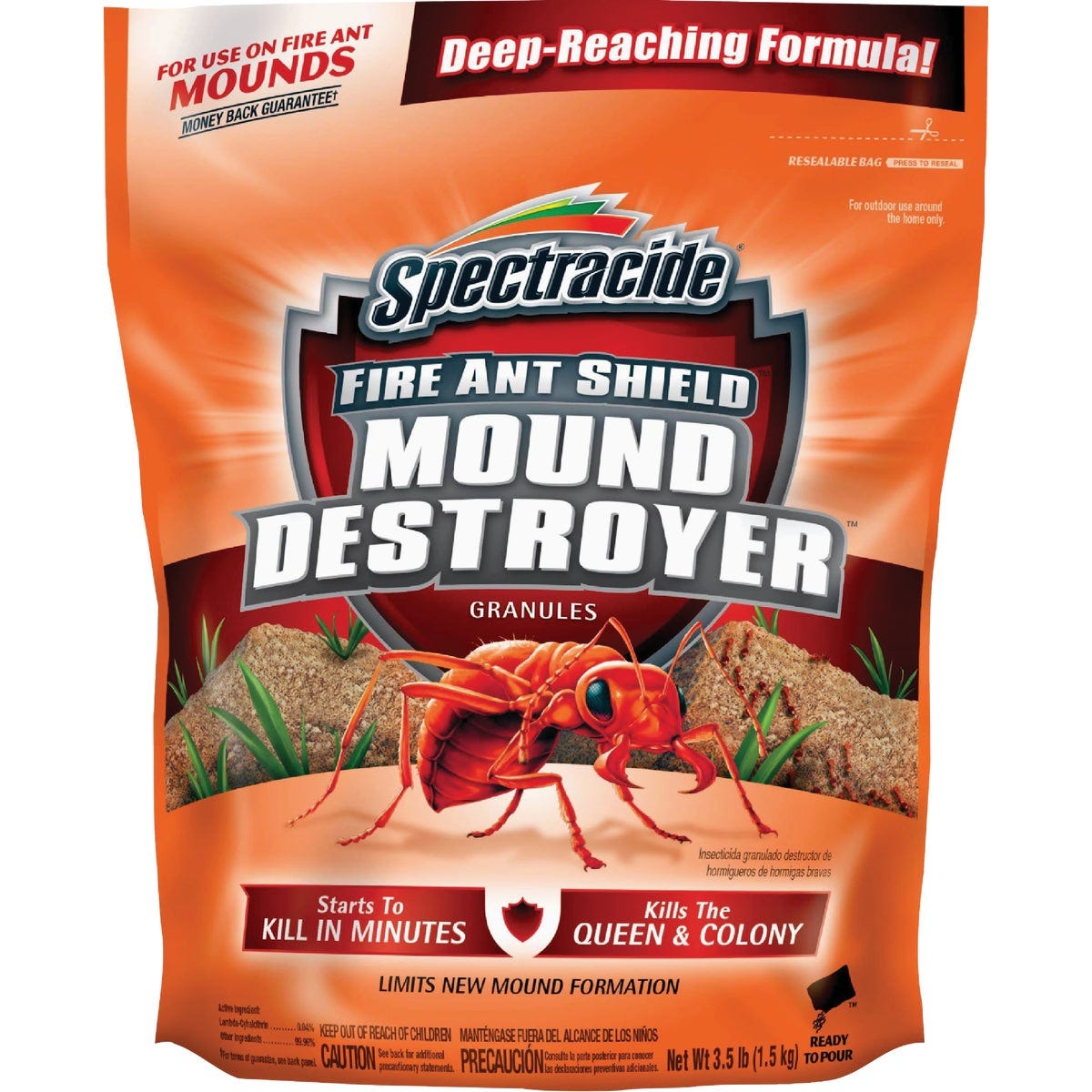 Spectracide 3.5 Lb. Ready to Use Granules Fire Ant Shield Mound Destroyer Spectracide 3.5 Lb. Ready to Use Granules Fire Ant Shield Mound Destroyer