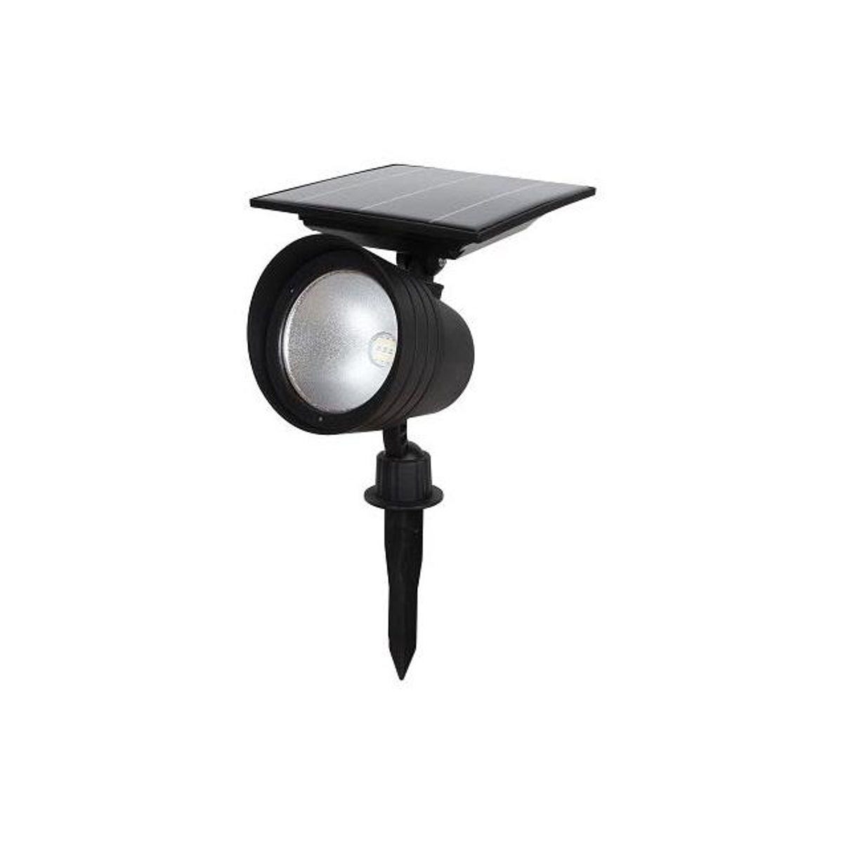 Fusion 100 to 300 Lumens Black Plastic Adjustable Solar Spotlight Fusion 100 to 300 Lumens Black Plastic Adjustable Solar Spotlight