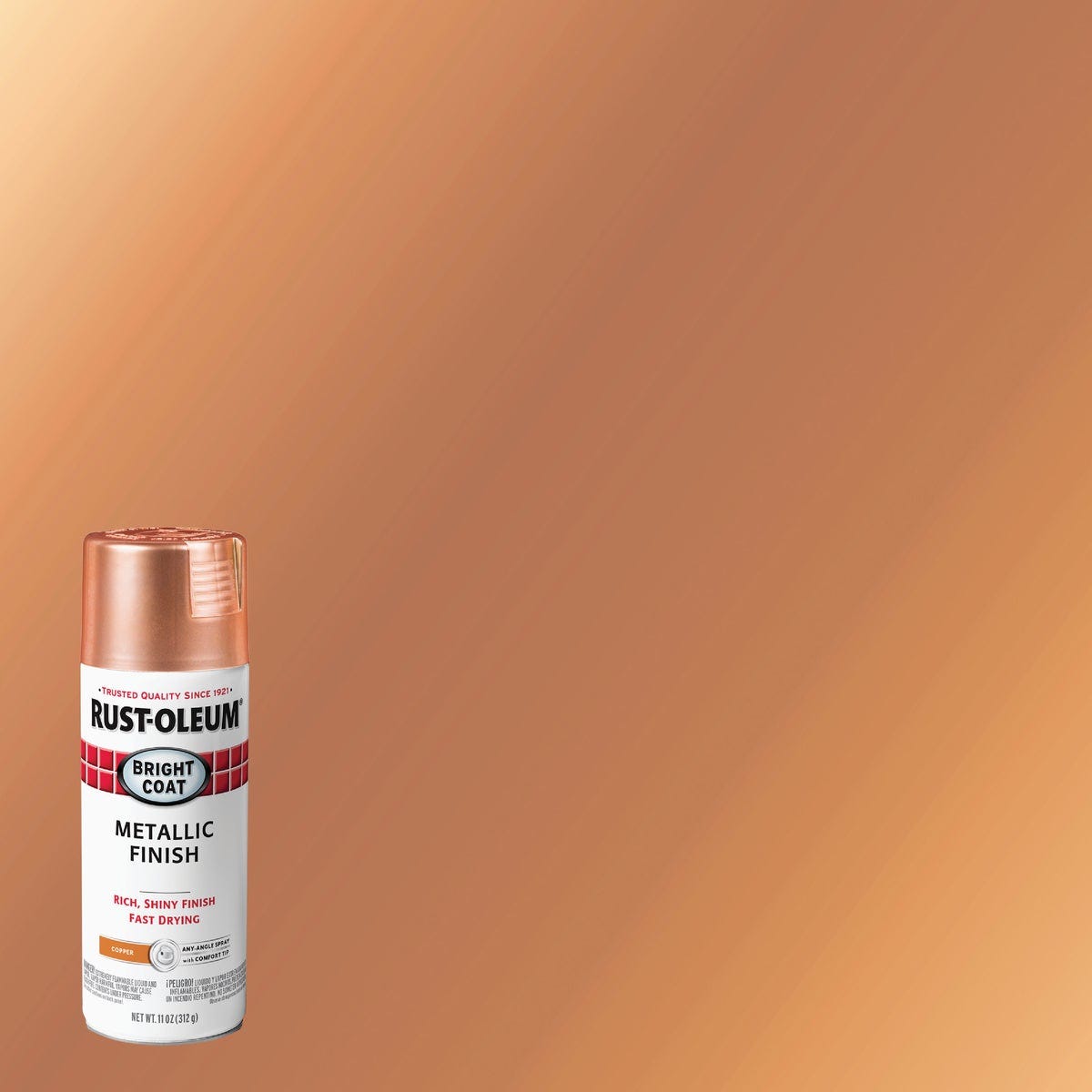 Rust-Oleum Stops Rust 11 Oz. Bright Coat Metallic Spray Paint, Copper