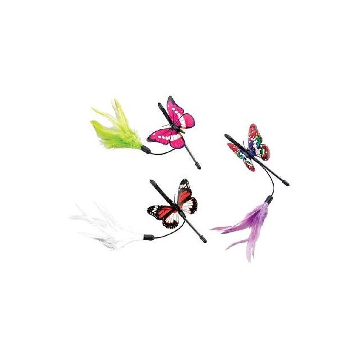 Ethical Pet 8 In. Fluttering Butterfly Teaser Cat Toy Ethical Pet 8 In. Fluttering Butterfly Teaser Cat Toy