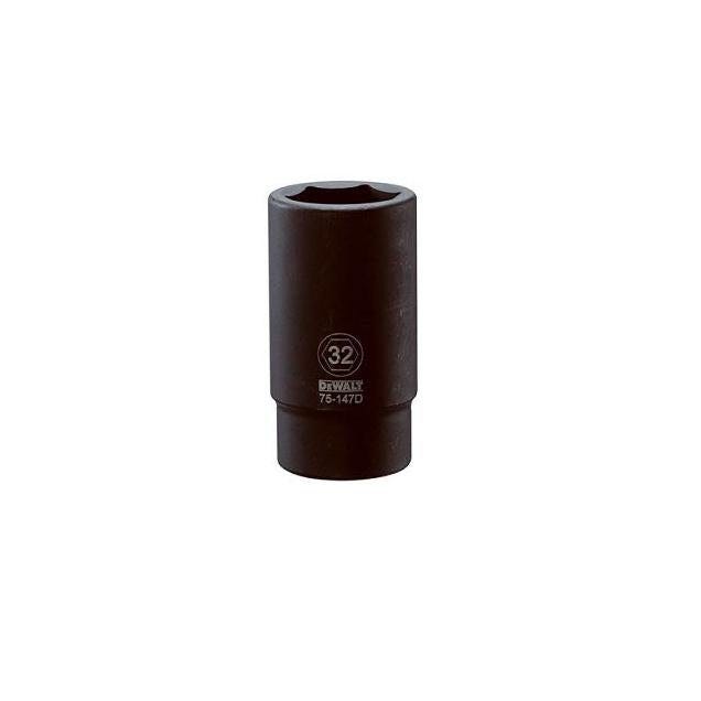 DEWALT 3/4 In. Drive 32mm 6-Point Deep Metric Impact Socket