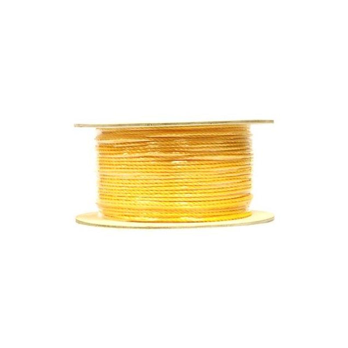 Richelieu 1/4 In. x 1000 Ft. Yellow Hollow Braid Polypropylene Rope