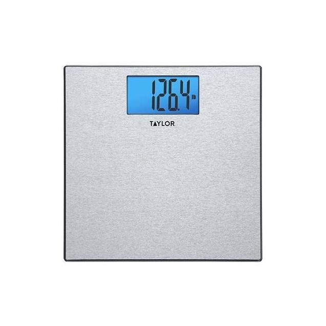 Taylor 400 Lb. Digital Textured Stainless Steel Bath Scale Taylor 400 Lb. Digital Textured Stainless Steel Bath Scale