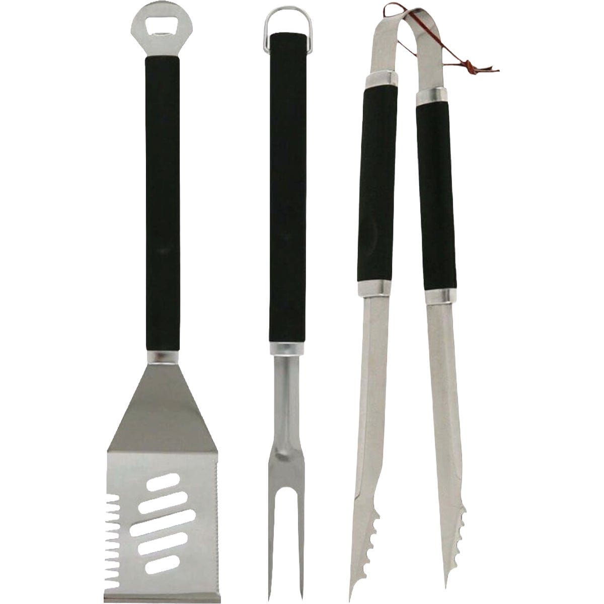 Mr. Bar-B-Q Plastic Finger Grip Tool Set (3-Piece)