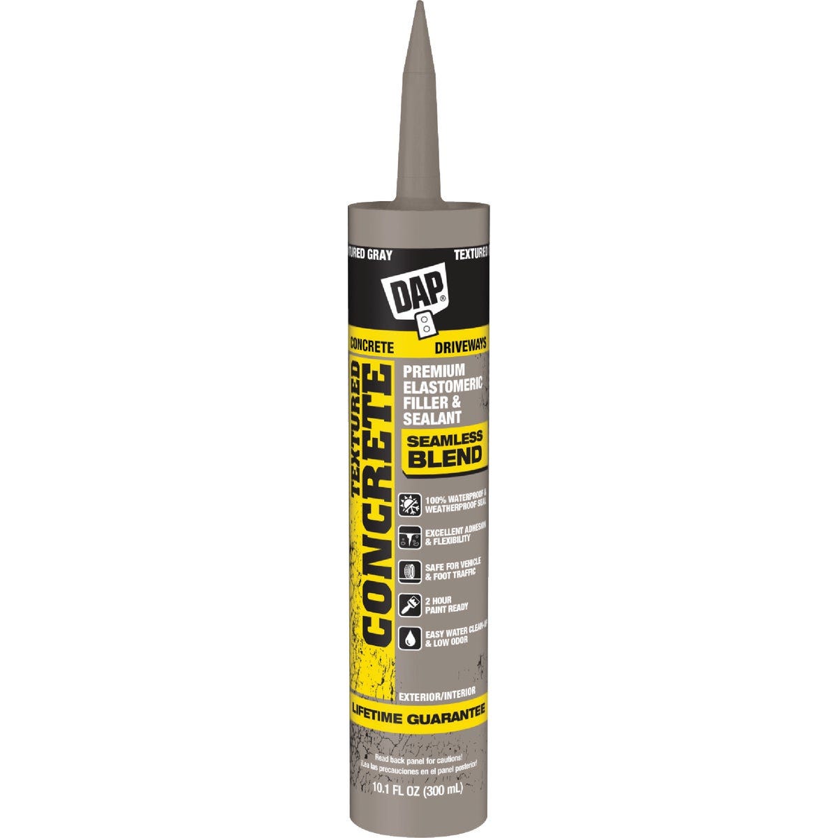 DAP 10.1 Oz. Textured Concrete Premium Elastomeric Latex Filler & Sealant DAP 10.1 Oz. Textured Concrete Premium Elastomeric Latex Filler & Sealant