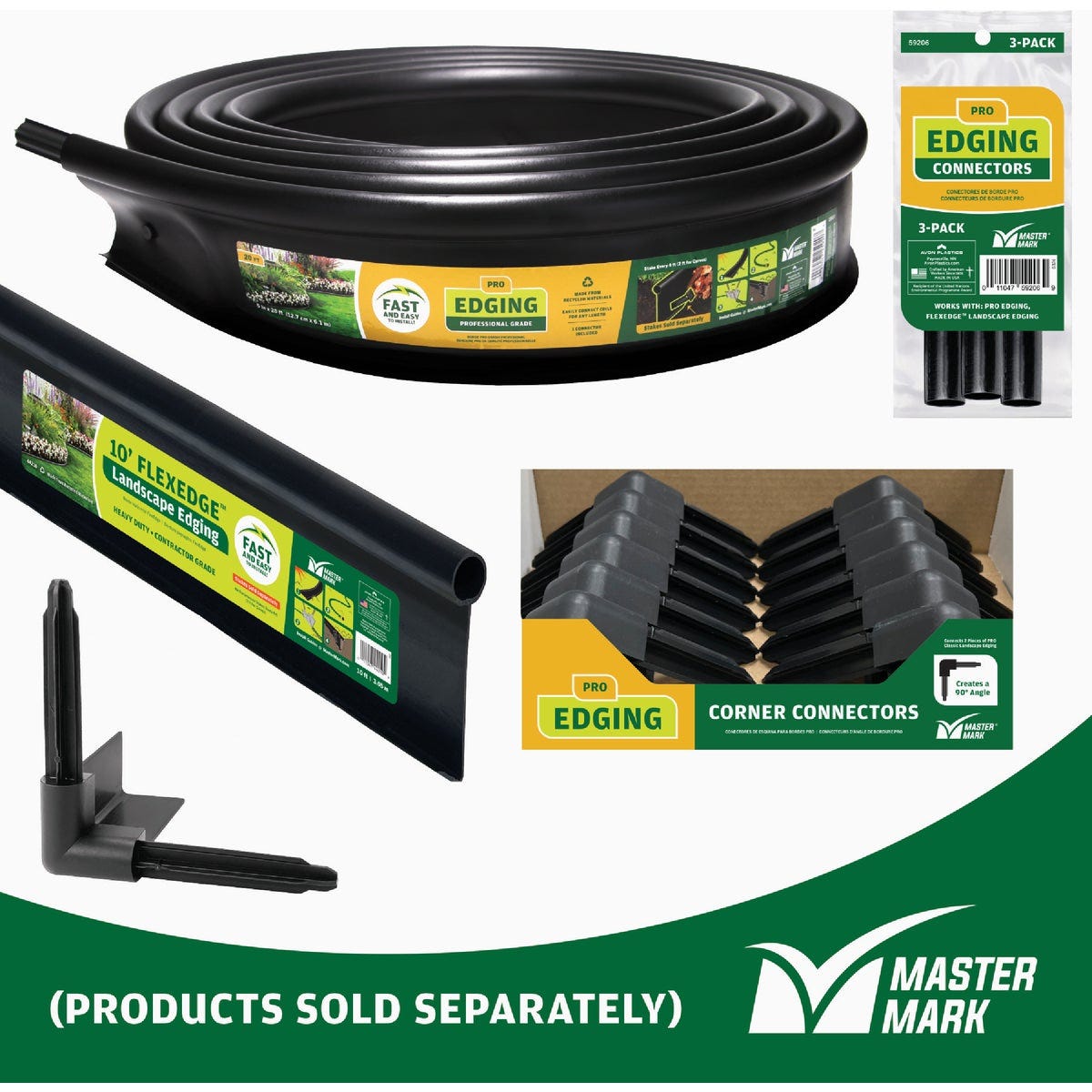 Master Mark Pro 90 Deg. Black Plastic Lawn Edging Coupler - photo 5
