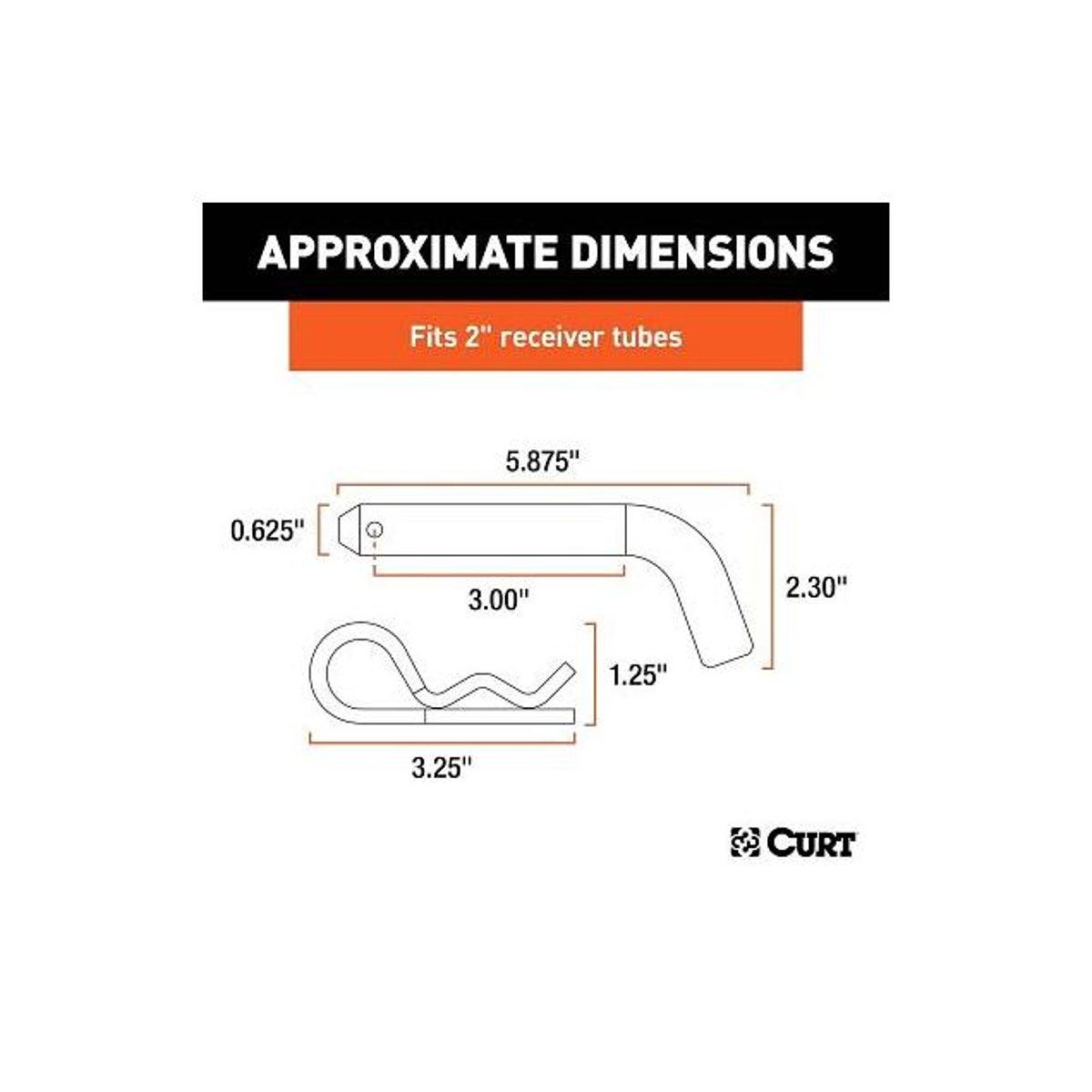 Curt 5/8 In. Black Hitch Pin, 2 In. Receiver - photo 3 Curt 5/8 In. Black Hitch Pin, 2 In. Receiver - photo 3