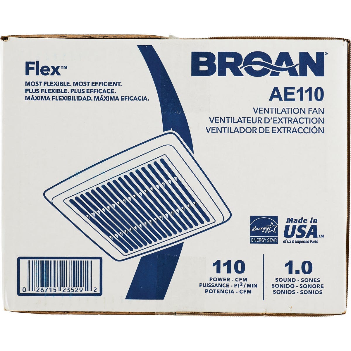 Broan Flex Series 110 CFM 1.0 Sone Ventilation Fan - photo 2 Broan Flex Series 110 CFM 1.0 Sone Ventilation Fan - photo 2