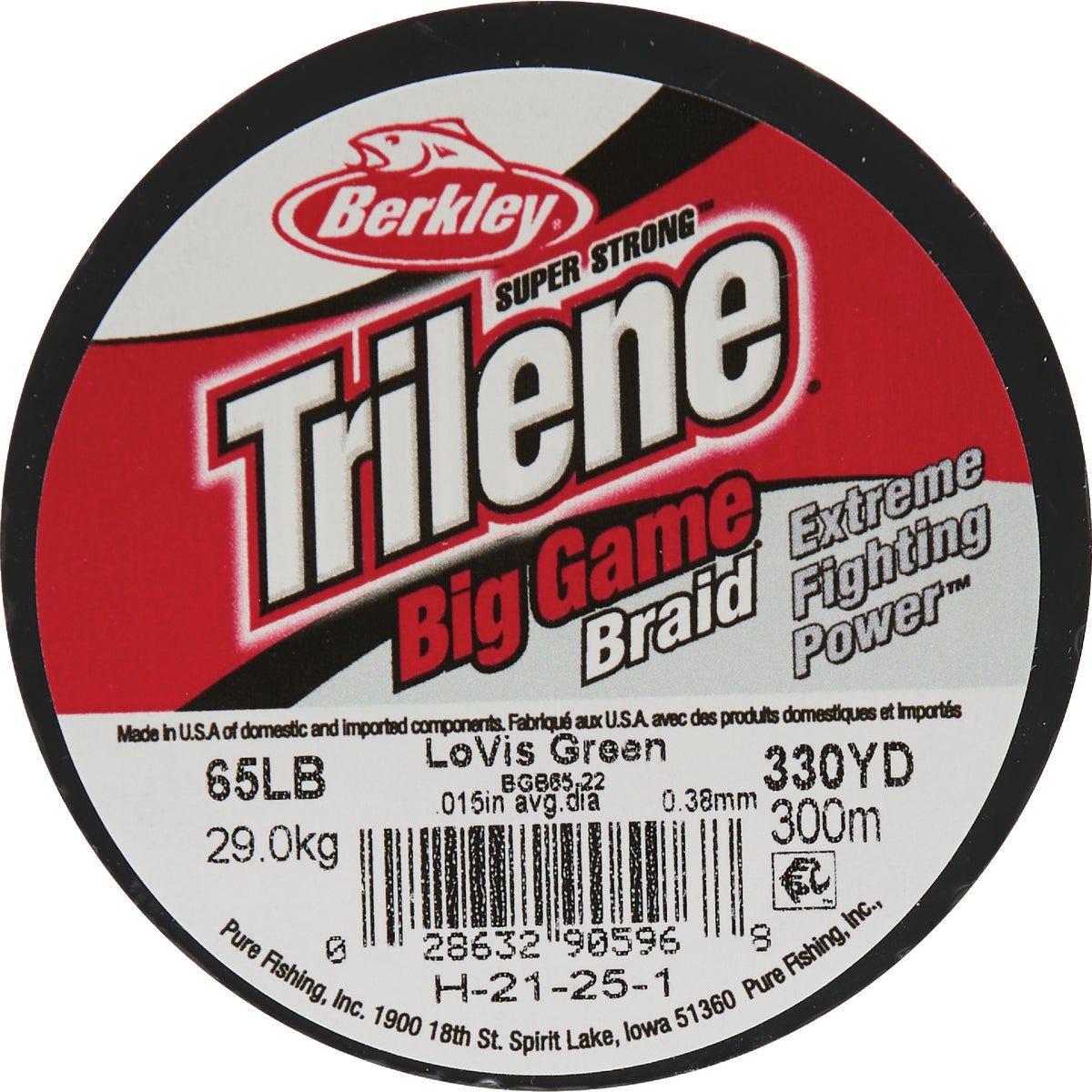 Berkley Trilene Big Game Braid 65 Lb. 328 Yd. Lo-Vis Green Fishing Line - photo 3