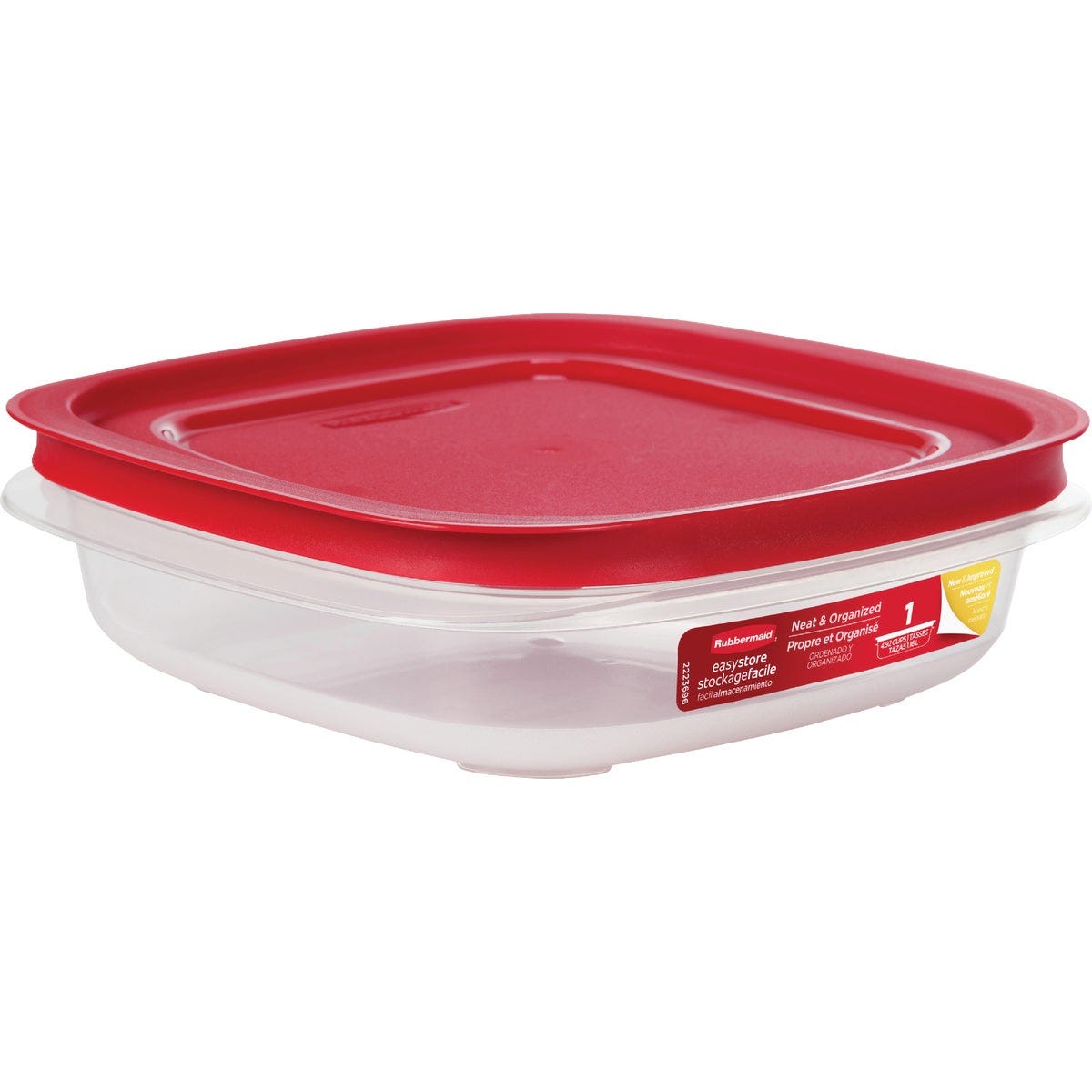 Rubbermaid EasyStore 4.92 C. Clear Square Food Storage Container with Lid