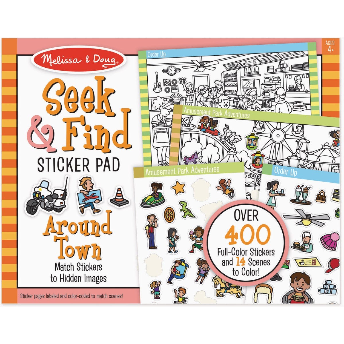 Melissa & Doug Seek & Find Sticker Pad - Around Town - photo 3