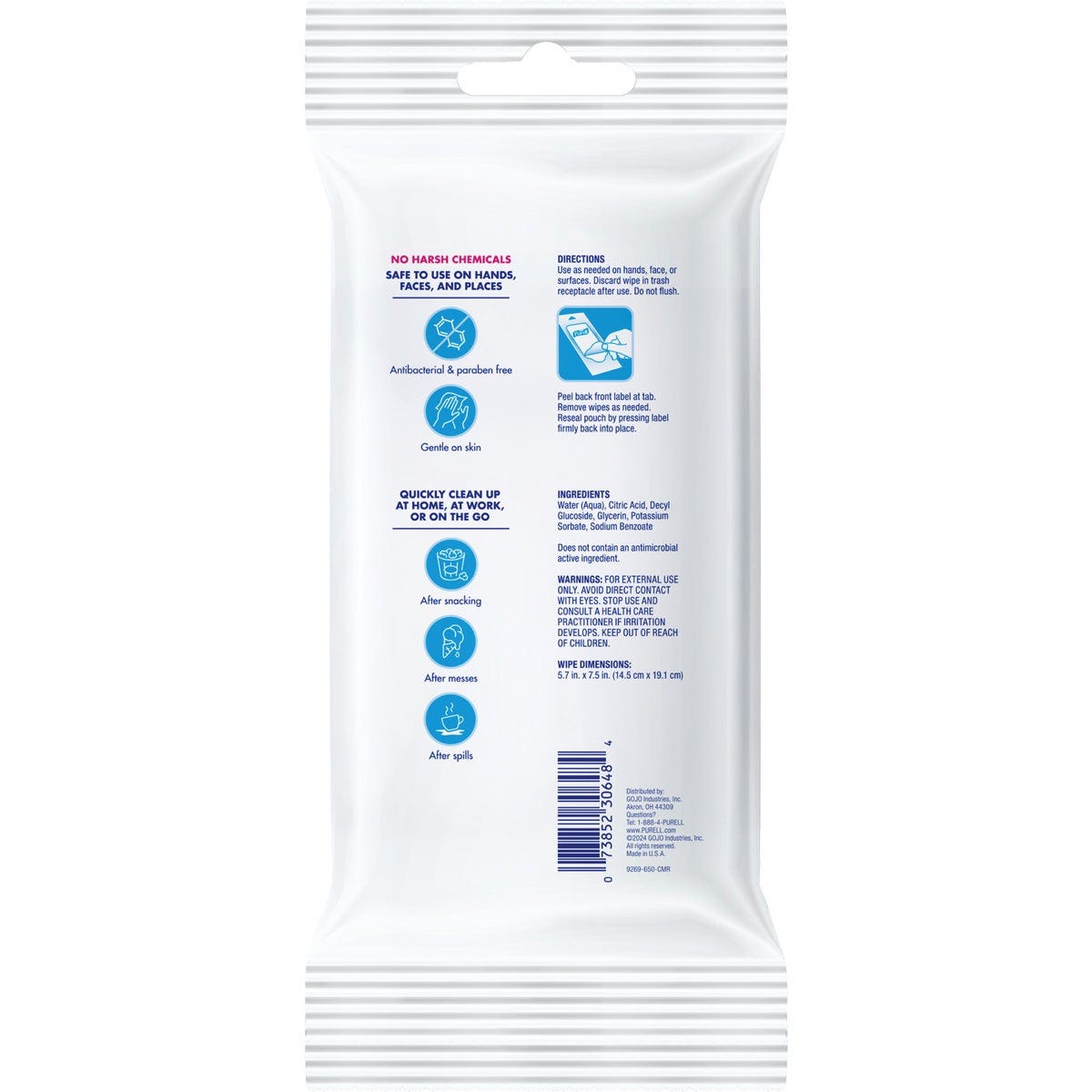 Purell Clean & Go Fresh Scent Skin and Surface Cleaning Wipes (20 Count) - photo 2