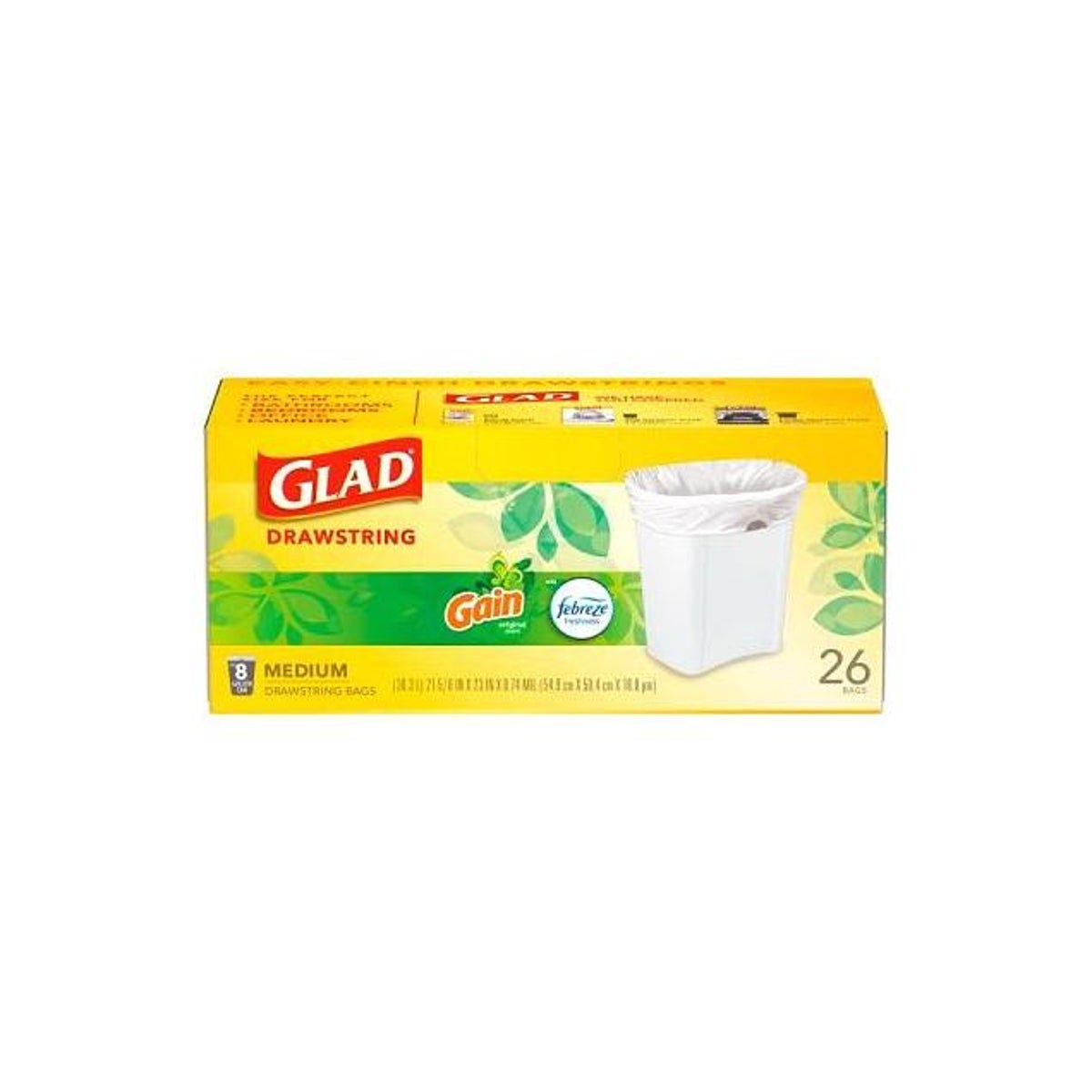 Glad 26-Ct. 8-Gal. White Medium Drawstring Trash Bags - photo 3 Glad 26-Ct. 8-Gal. White Medium Drawstring Trash Bags - photo 3