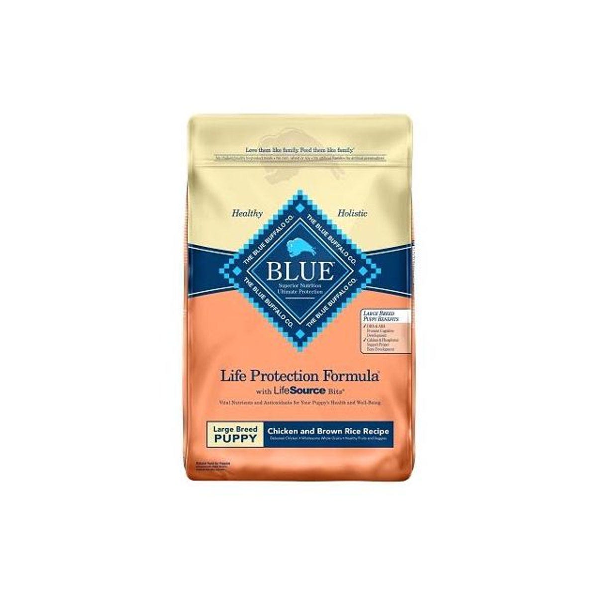 Blue Buffalo 30 Lb. Chicken/Rice Large Breed Puppy Dry Dog Food Blue Buffalo 30 Lb. Chicken/Rice Large Breed Puppy Dry Dog Food