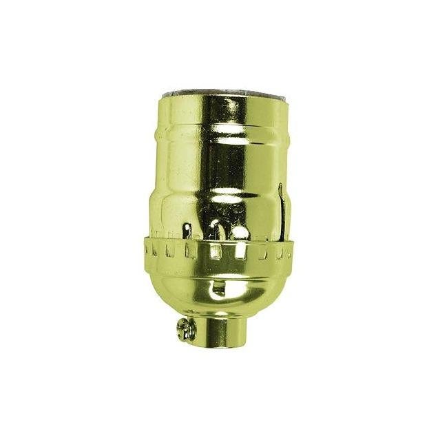 Jandorf 660W 250V Brass Medium Base Keyless Lamp Socket
