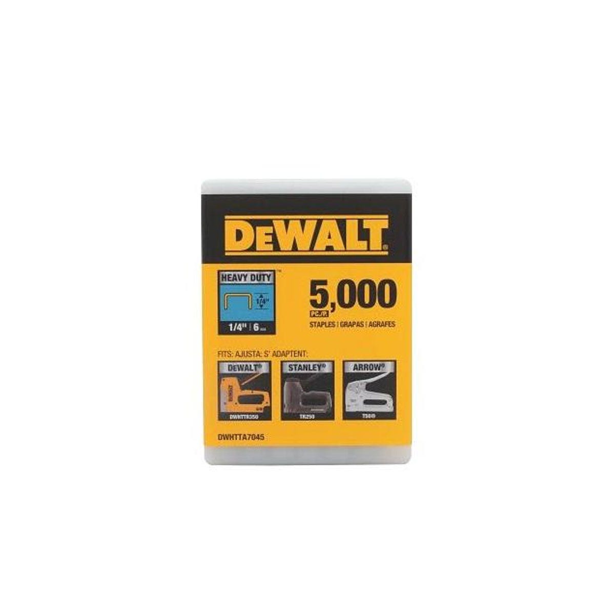 DeWalt 1/4 In. Heavy Duty Staples (5000-Pack)