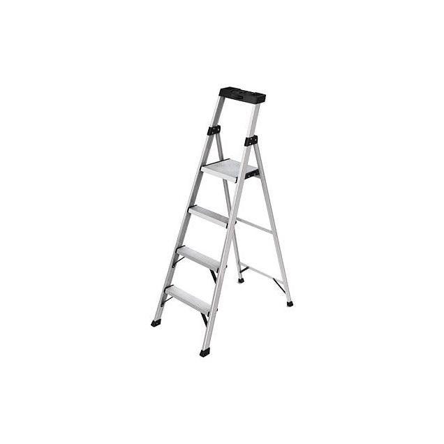 Rubbermaid 5.5 Ft. 4-Step Aluminum Hybrid Ladder with 250 Lb. Load Capacity Type I Duty Rating Rubbermaid 5.5 Ft. 4-Step Aluminum Hybrid Ladder with 250 Lb. Load Capacity Type I Duty Rating