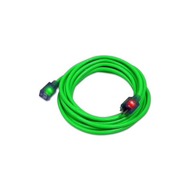 Pro Glo 25 Ft. 12/3 Green Extension Cord Pro Glo 25 Ft. 12/3 Green Extension Cord