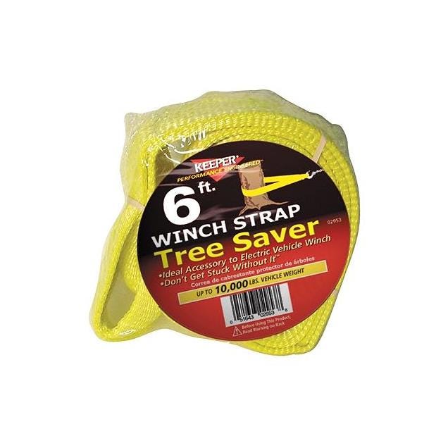 Keeper 3 In. x 6 Ft. Tree Saver Winch Strap