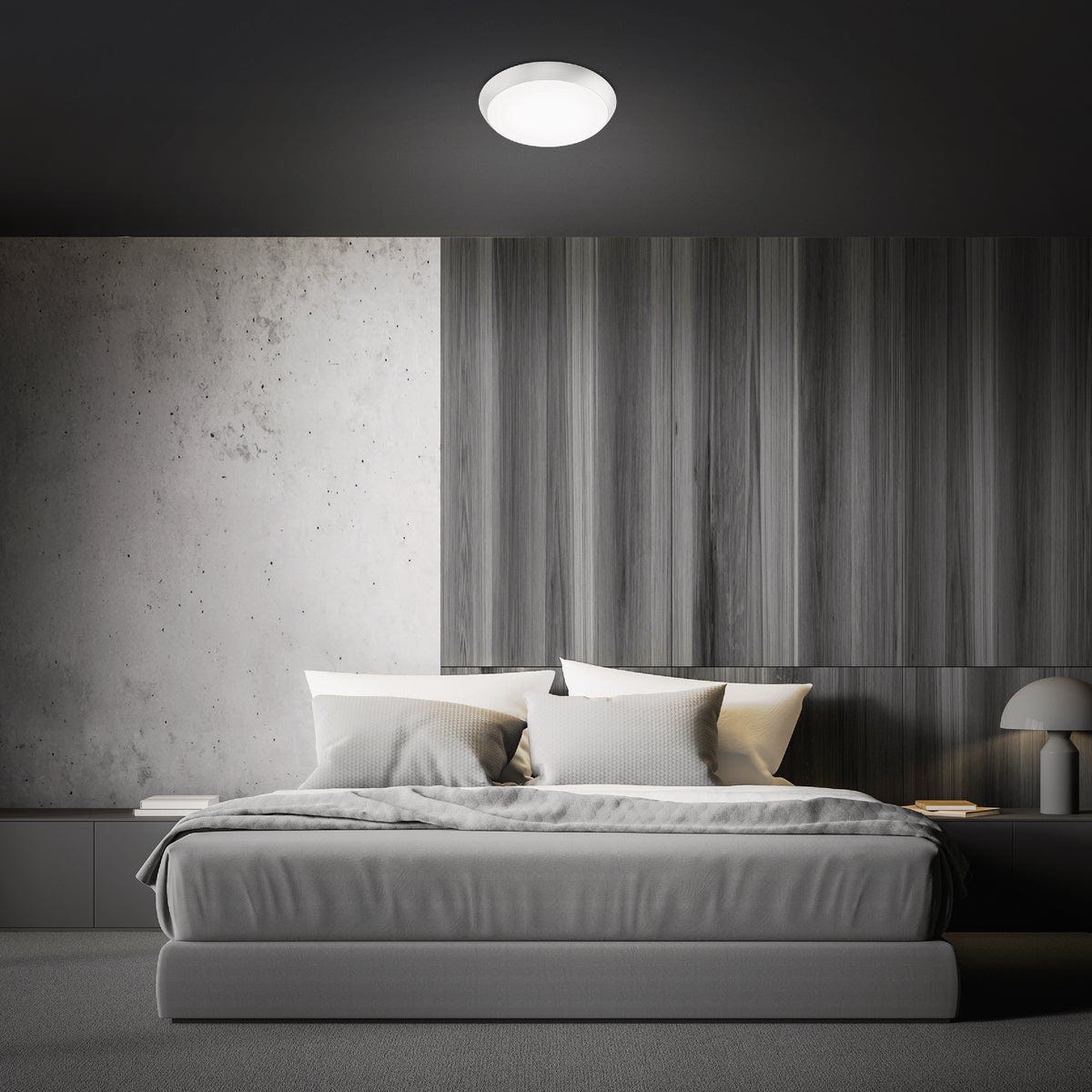 Feit 9 In. Brushed Nickel LED CCT Dimmable Flush Mount Ceiling Light Fixture - photo 5