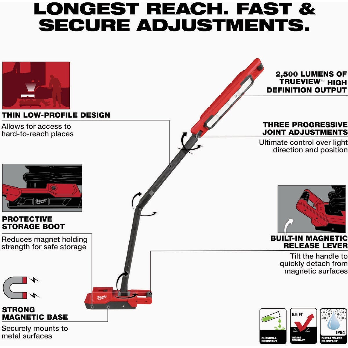 Milwaukee M18 Magnetic Extendable Boom Light - photo 2 Milwaukee M18 Magnetic Extendable Boom Light - photo 2