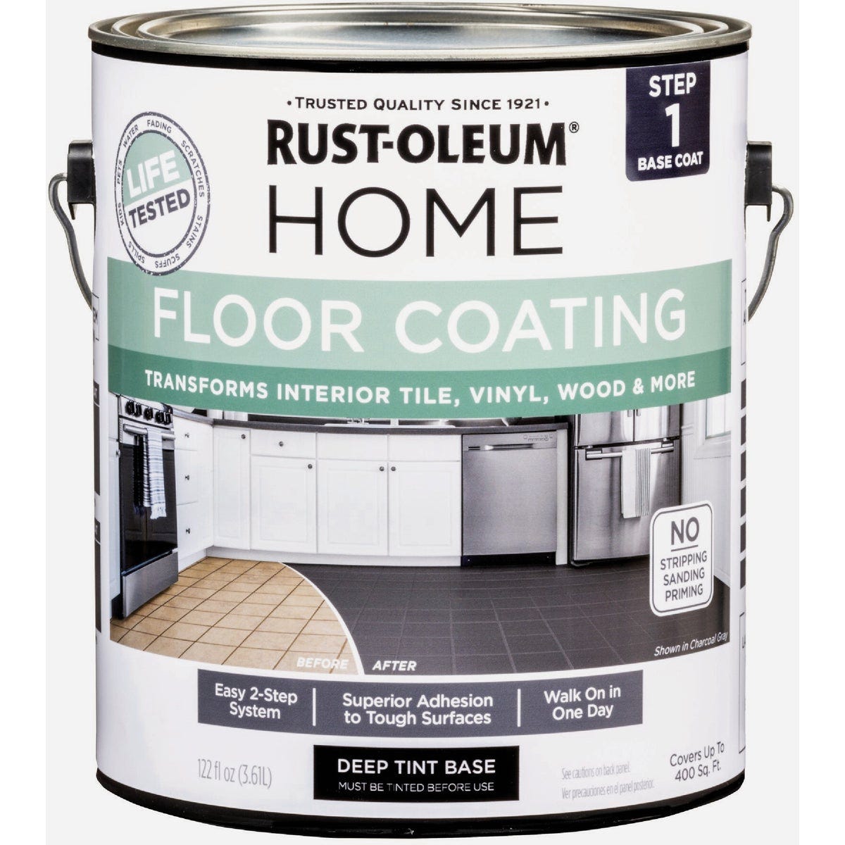 Rust-Oleum Home Floor Coating, Matte Deep Tint Base, 1 Gallon - photo 2