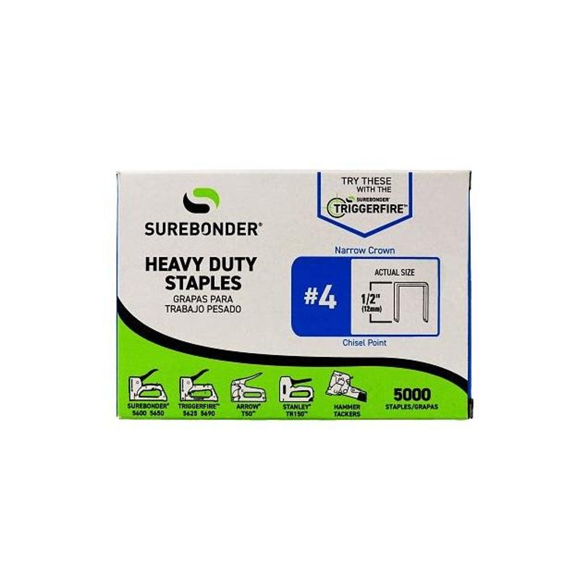 Surebonder 1/2 In. #4 Heavy-Duty Staples (5000-Pack)