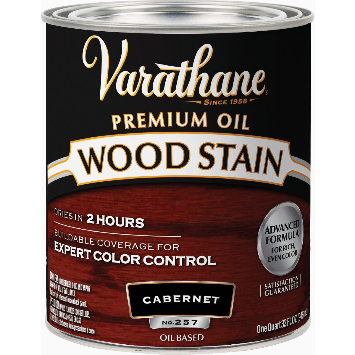 Varathane Premium Oil-Based Interior Wood Stain, Cabernet, 1 Qt. - photo 3 Varathane Premium Oil-Based Interior Wood Stain, Cabernet, 1 Qt. - photo 3