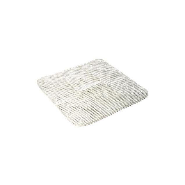 Kittrich 21 In. x 21 In. White Rubber Shower Mat Kittrich 21 In. x 21 In. White Rubber Shower Mat