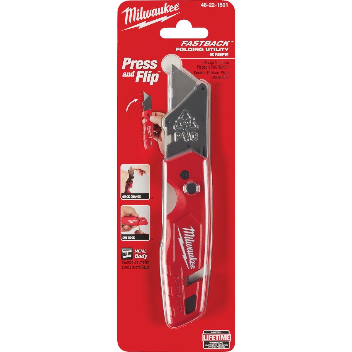Milwaukee FASTBACK Fixed Folding Steel Utility Knife - photo 2 Milwaukee FASTBACK Fixed Folding Steel Utility Knife - photo 2