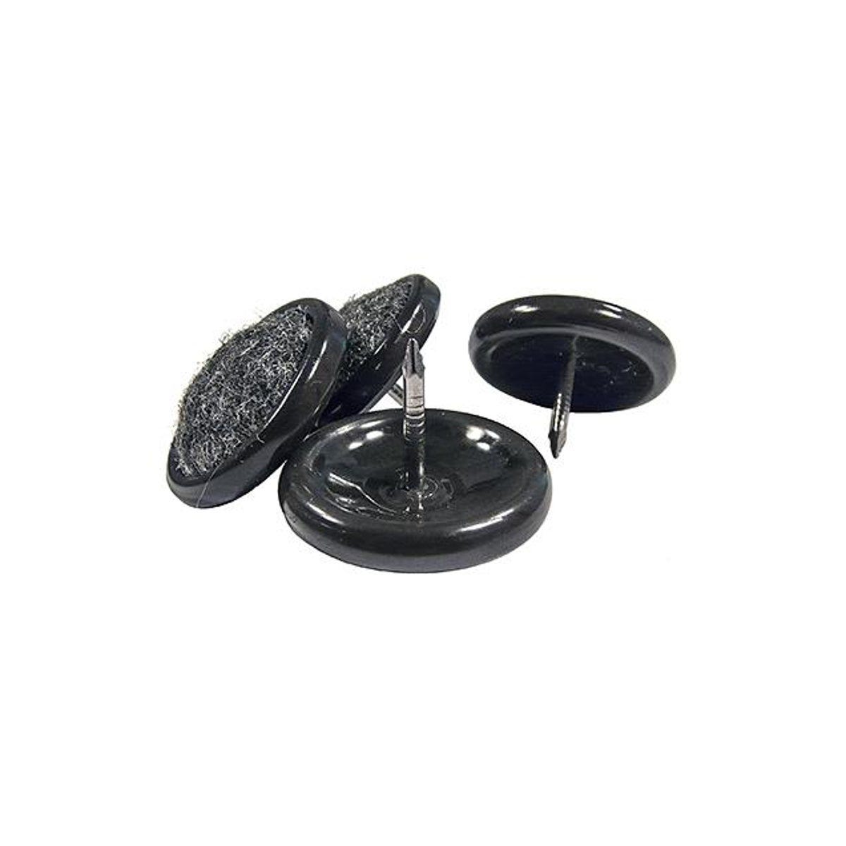 TruGuard 1 In. Nail-On Gray Carpet Base Furniture Glides (4-Pack)