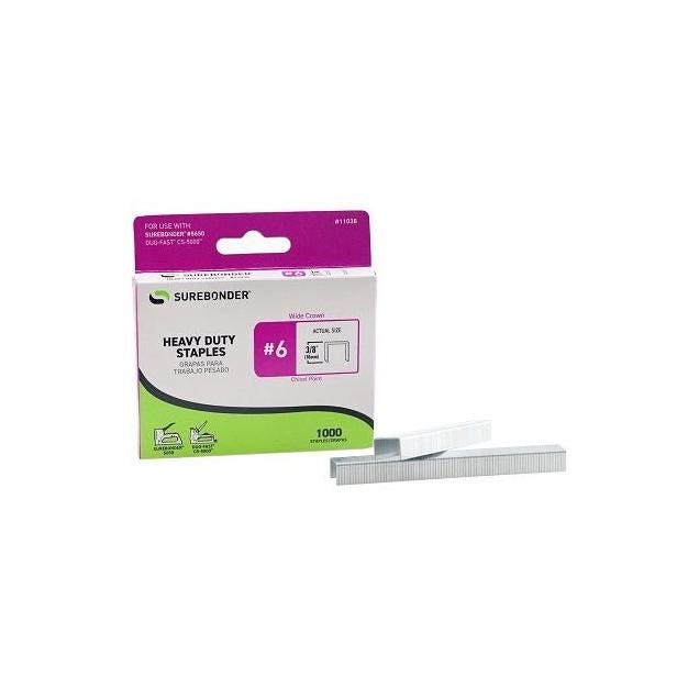 Surebonder 3/8 In. #6 Heavy-Duty Staple (1000-Pack) Surebonder 3/8 In. #6 Heavy-Duty Staple (1000-Pack)