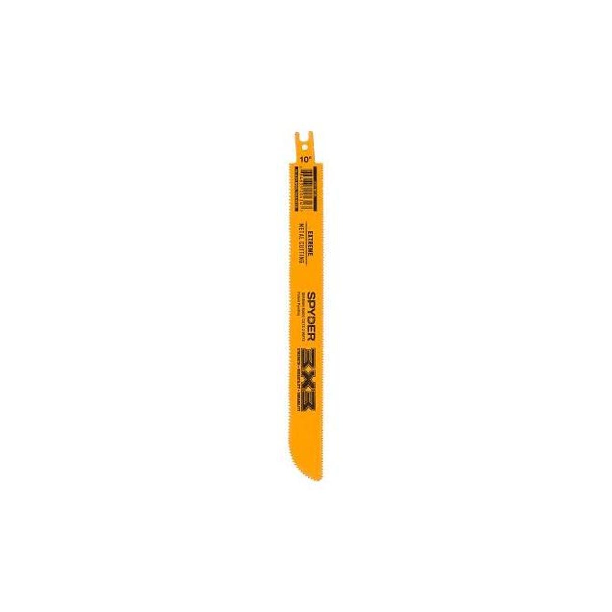 Spyder 10 In. 10/14x14 TPI Bi-Metal Double-Sided Reciprocating Saw Blade Spyder 10 In. 10/14x14 TPI Bi-Metal Double-Sided Reciprocating Saw Blade