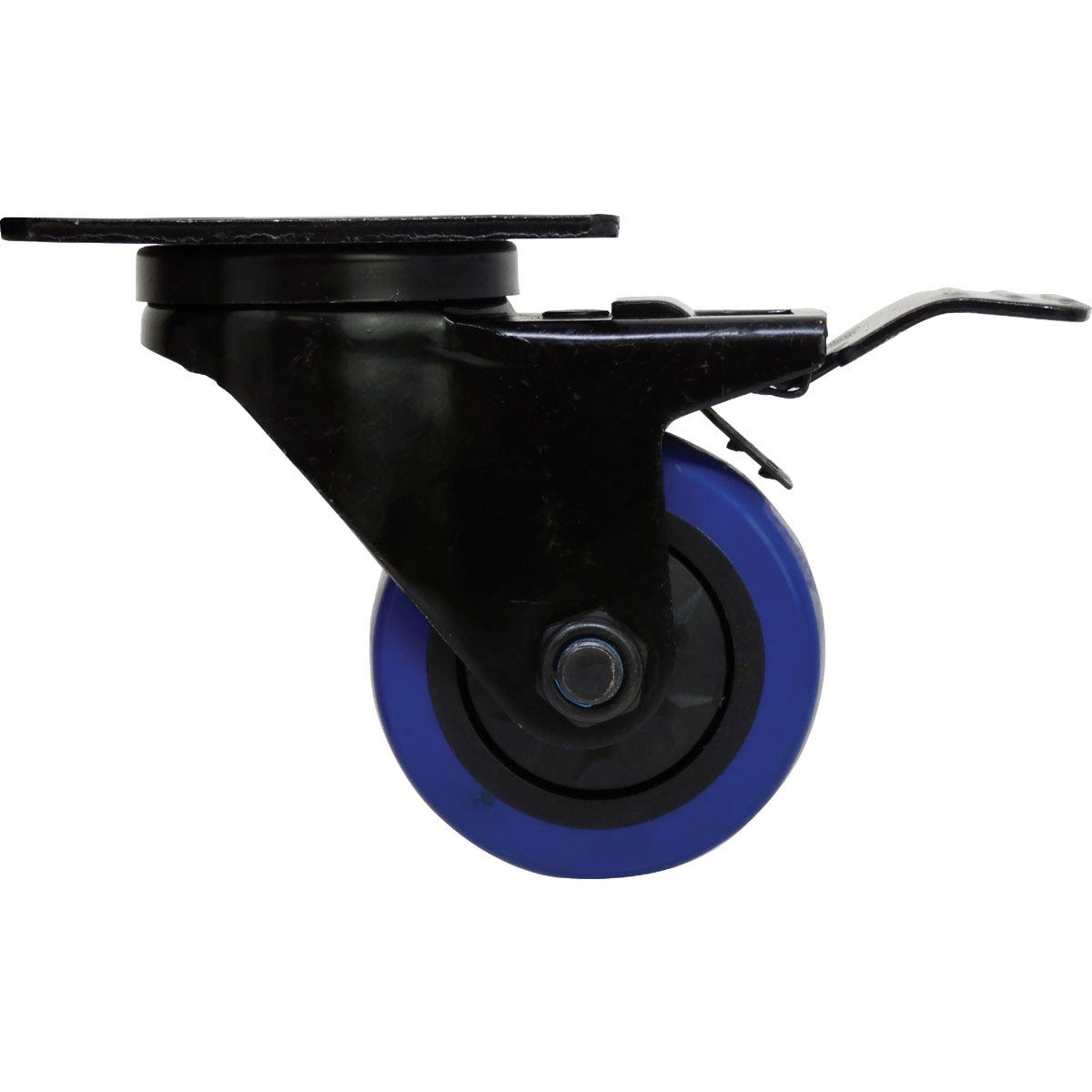 Shepherd Hardware 3 In. Blue Diamond TPU Swivel Plater Caster with Brake Shepherd Hardware 3 In. Blue Diamond TPU Swivel Plater Caster with Brake