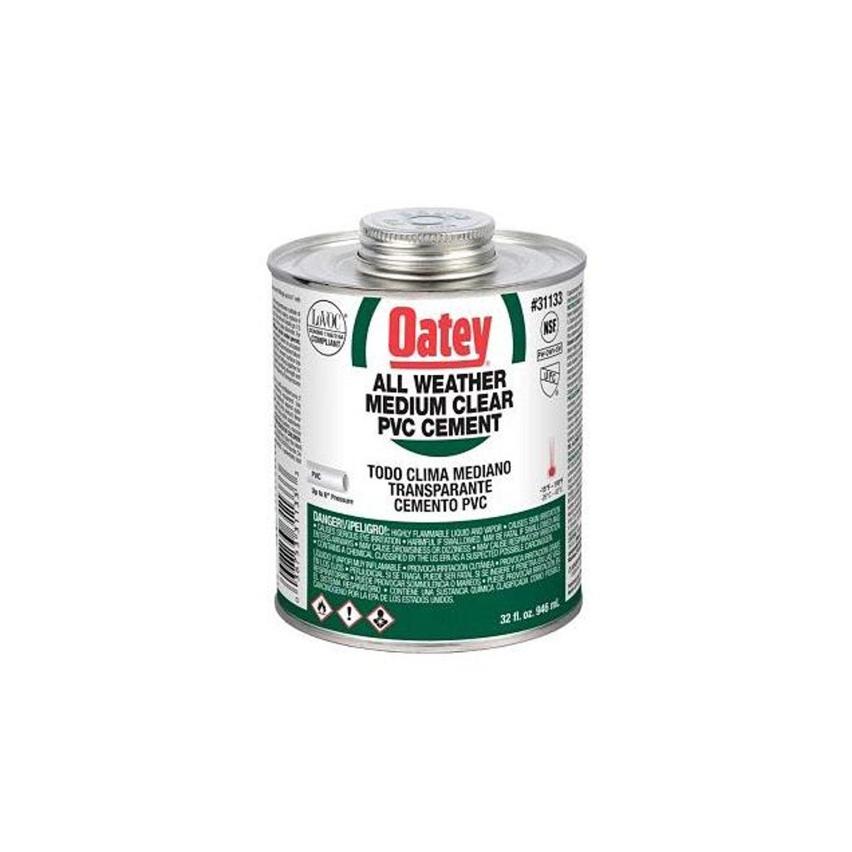Oatey 8 Oz. PVC All-Weather Pipe Cement