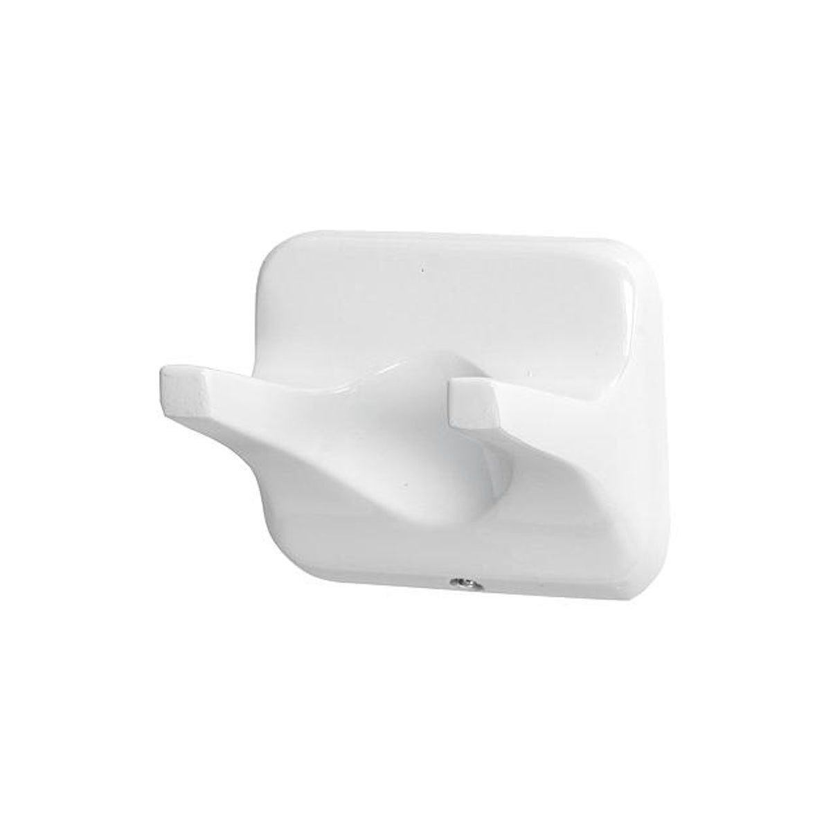 HomePointe Double White Robe Hook