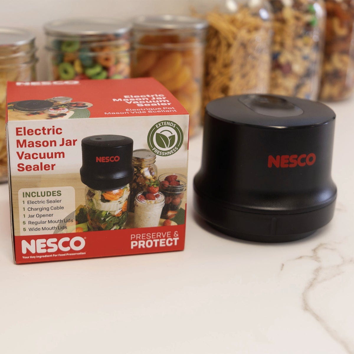Nesco 2-In-1 Electric Mason Jar Vacuum Sealer - photo 7