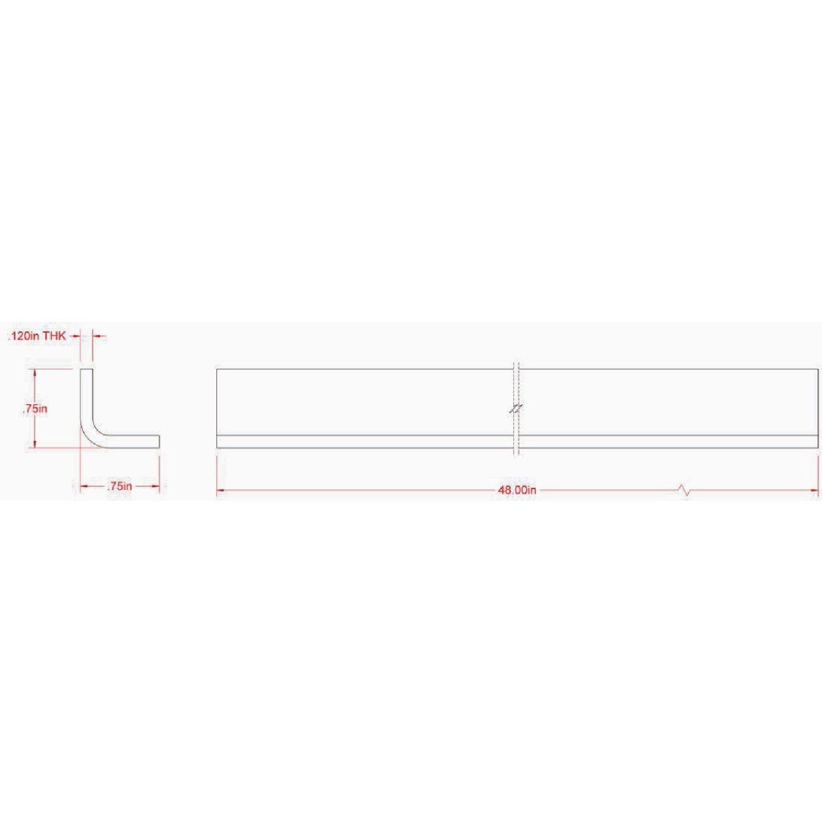 Hillman SteelWorks 3/4 In. x 3/4 In. x 4 Ft. 11 ga Zinc-Plated Angle - photo 2 Hillman SteelWorks 3/4 In. x 3/4 In. x 4 Ft. 11 ga Zinc-Plated Angle - photo 2