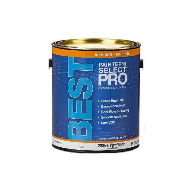Painter's Select Pro Best Interior Paint, Eggshell Pastel Base Latex, 1 Gal.