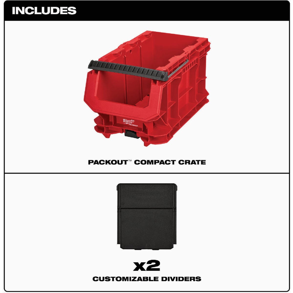 Milwaukee PACKOUT Compact Crate - photo 4