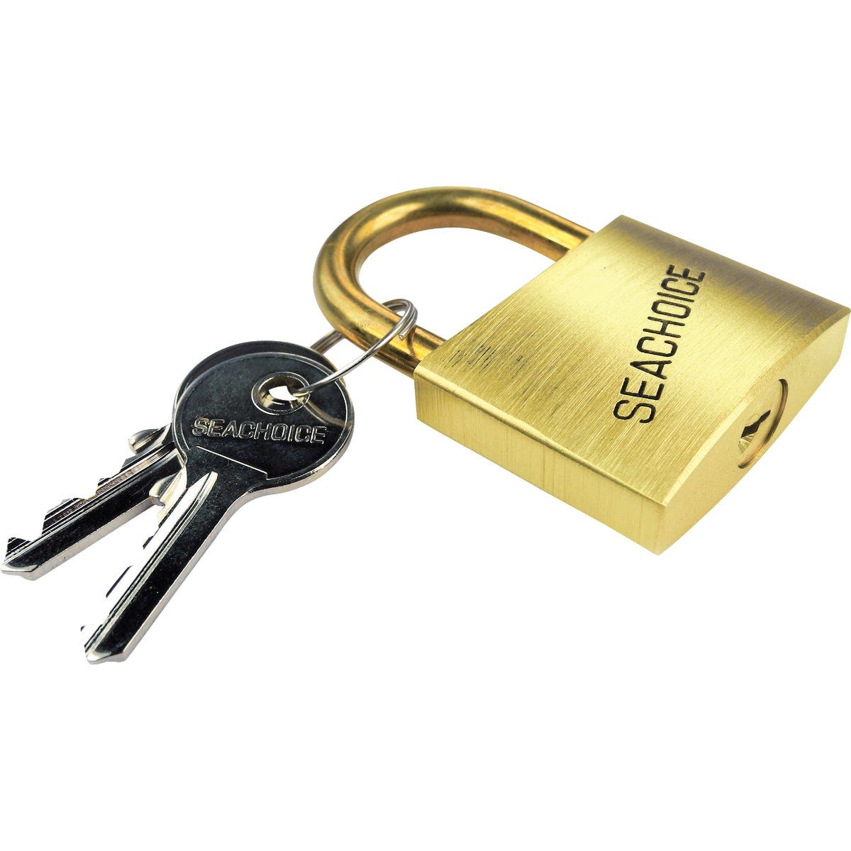 Seachoice 2 In. Solid Brass Body & Hasp Padlock