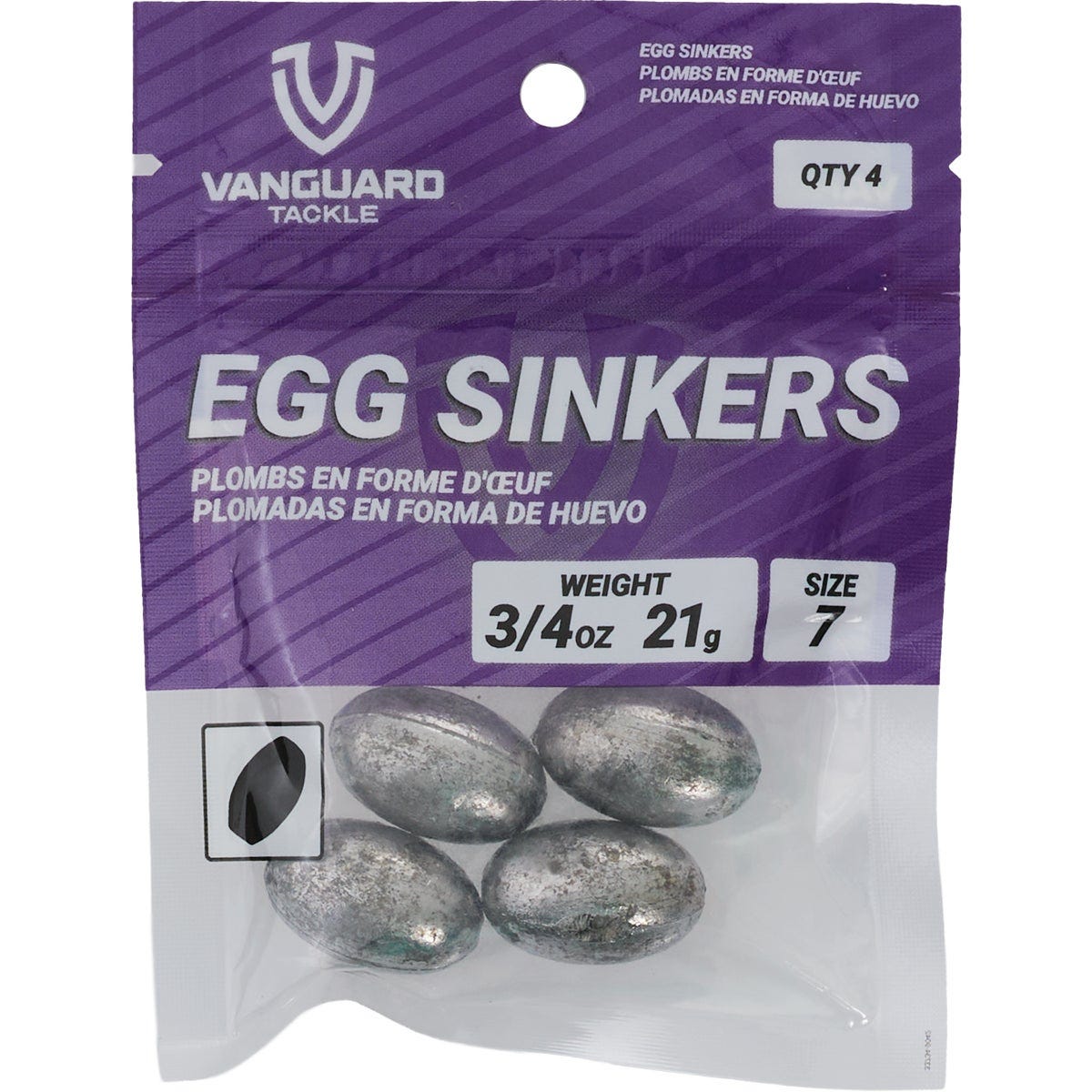Vanguard Size 7 3/4 Oz. Egg Sinker (4-Pack) - photo 2