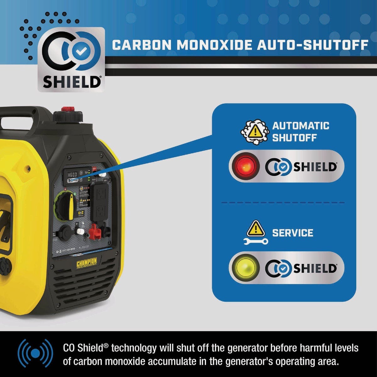 Champion 2500W Dual Fuel Recoil Inverter Generator with CO Shield - photo 6