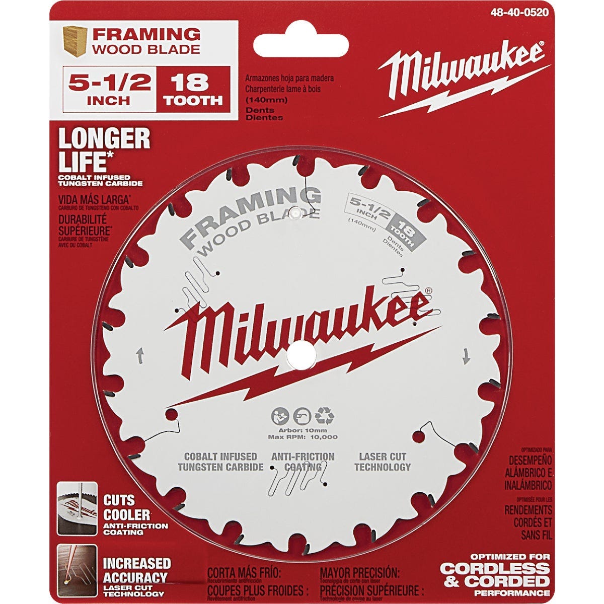 Milwaukee 5-1/2 In. 18-Tooth Framing Circular Saw Blade - photo 2