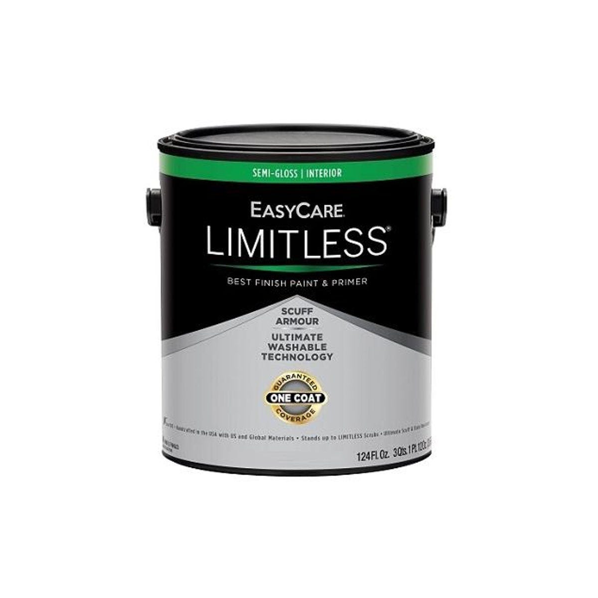 EasyCare Limitless 1 Gal. White Semi-Gloss Acrylic Latex Interior Paint & Primer EasyCare Limitless 1 Gal. White Semi-Gloss Acrylic Latex Interior Paint & Primer