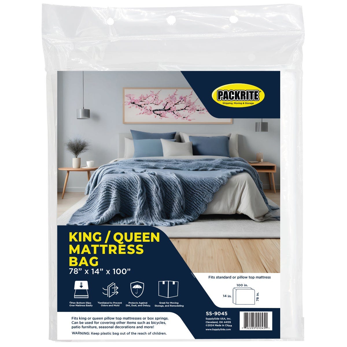 PackRite 76 In. x 10 In. x 90 In. King Mattress Cover