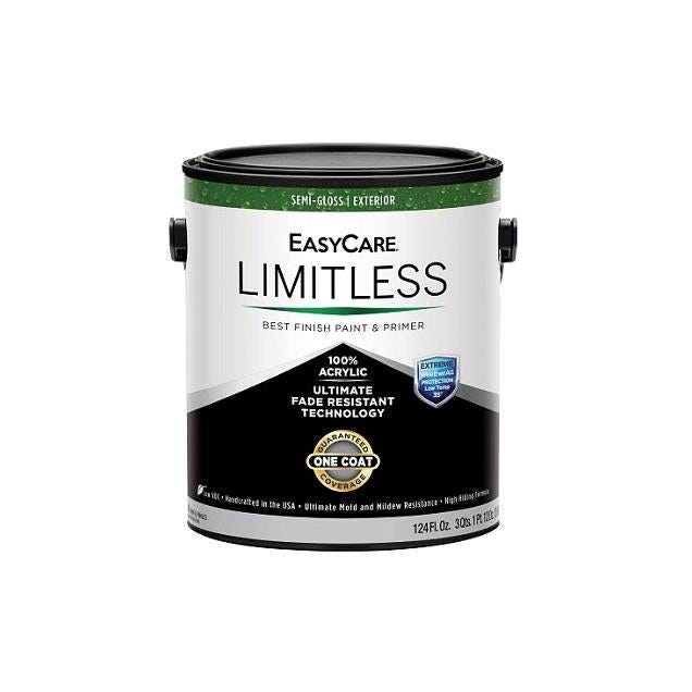 EasyCare WeatherAll Limitless 1 Gal. Jamestown Red Semi-Gloss Acrylic Latex Exterior House Paint & Primer